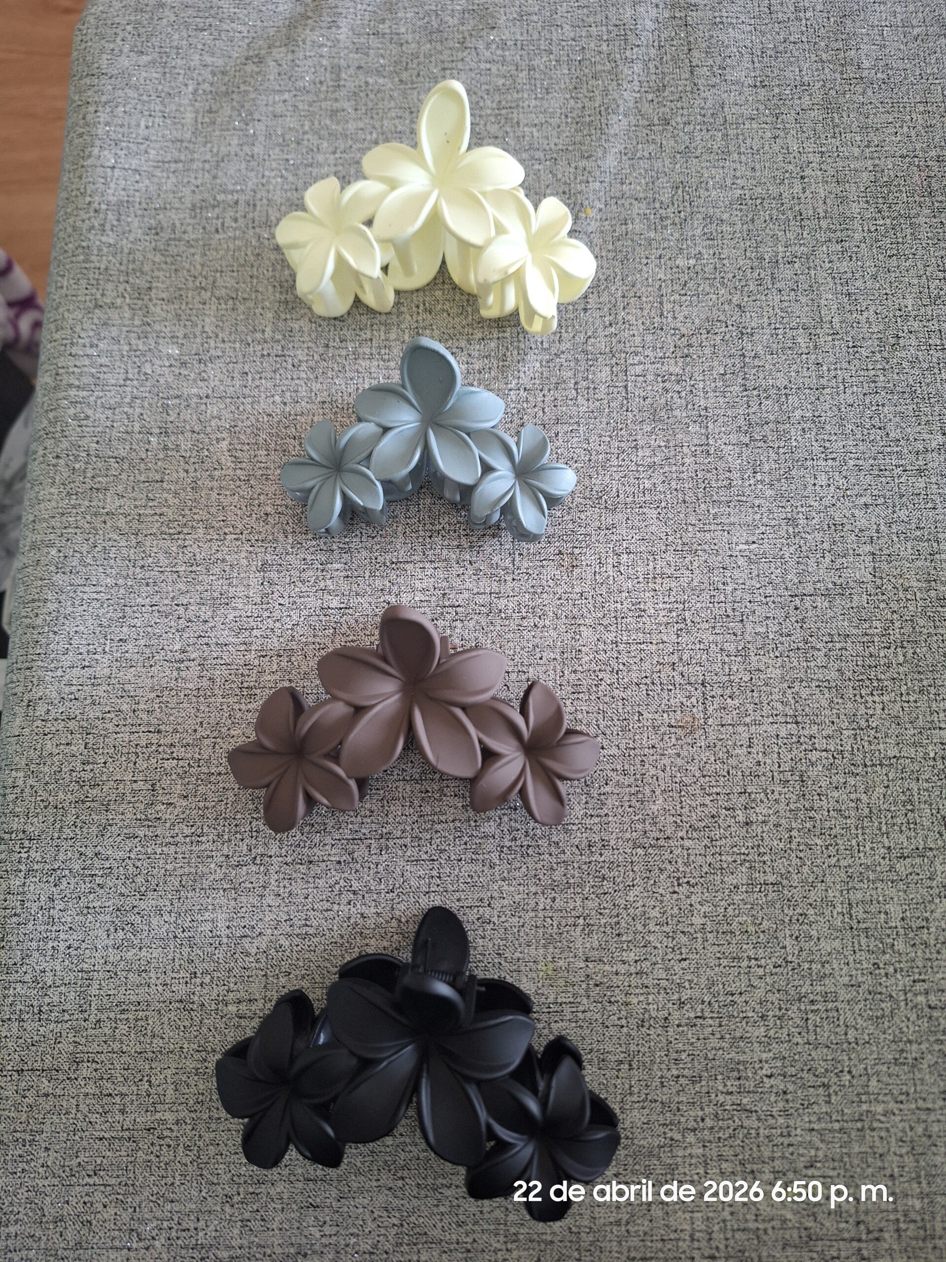 Pinzas triple flor
