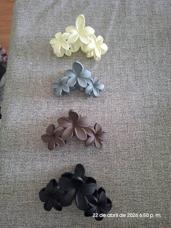 Pinzas triple flor