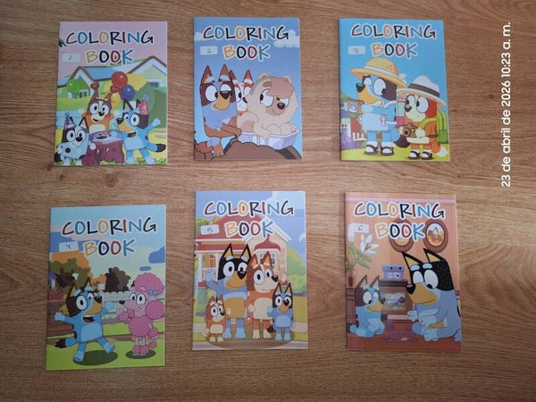 Libros de colorear Bluey