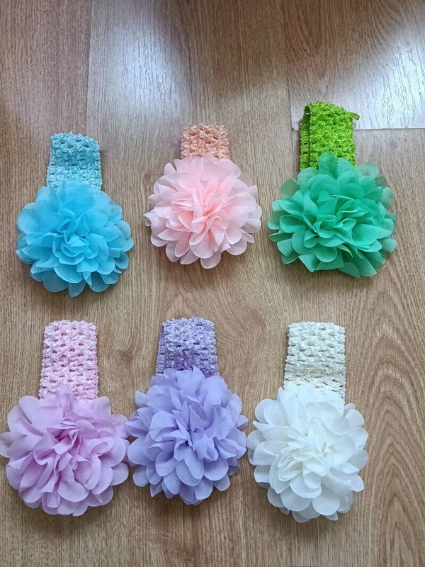 Pasadas bebé flor crochet