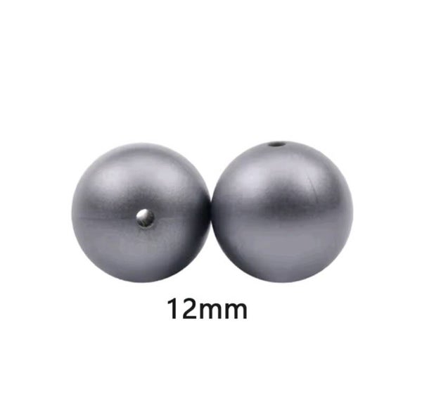 bola silicona plata oscura