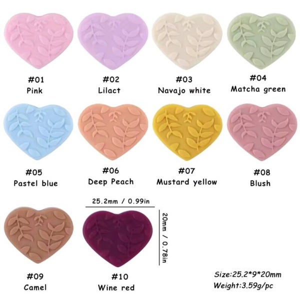 Corazones florales