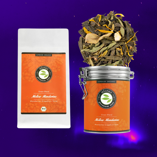 Mellow Mandarine - Grünteemischung mit Mandarinen-Grapefruit Geschmack