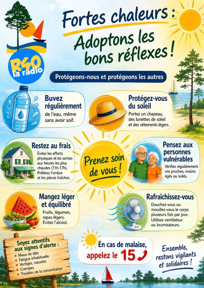 Fortes chaleurs : Adoptons les bons réflexes !