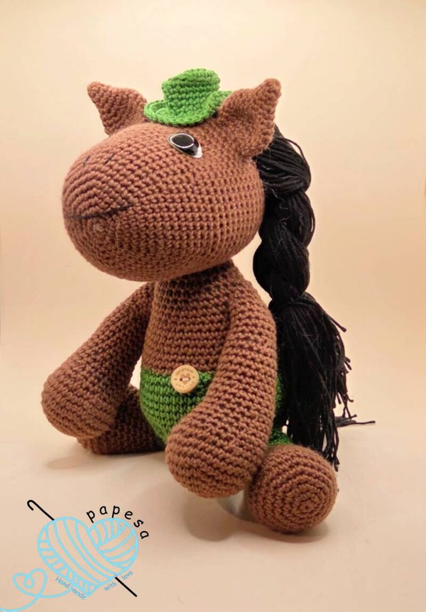 Amigurumi Pony Paloma • gehäkelt aus Baumwolle • Geschenk für Kinder & Pferdeliebhaber