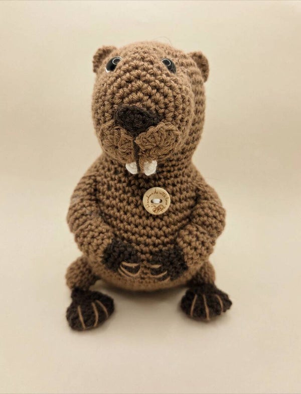 Amigurumi Biber gehäkelt aus Baumwolle, Handmade Geschenk und Deko, Ca 16cm