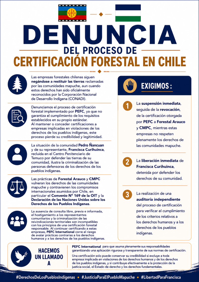 Principe Antonio V decmaracion PEFC