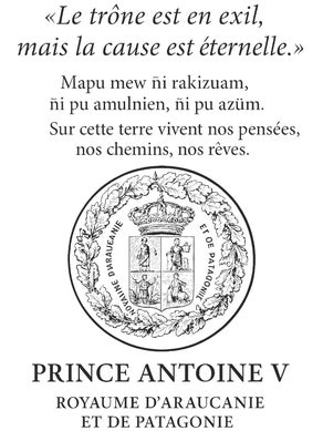 message du Prince Antoine V d'Araucanie