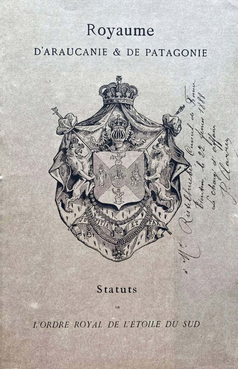 Statuts de l'Ordre de l'Etoile du Sud 1888