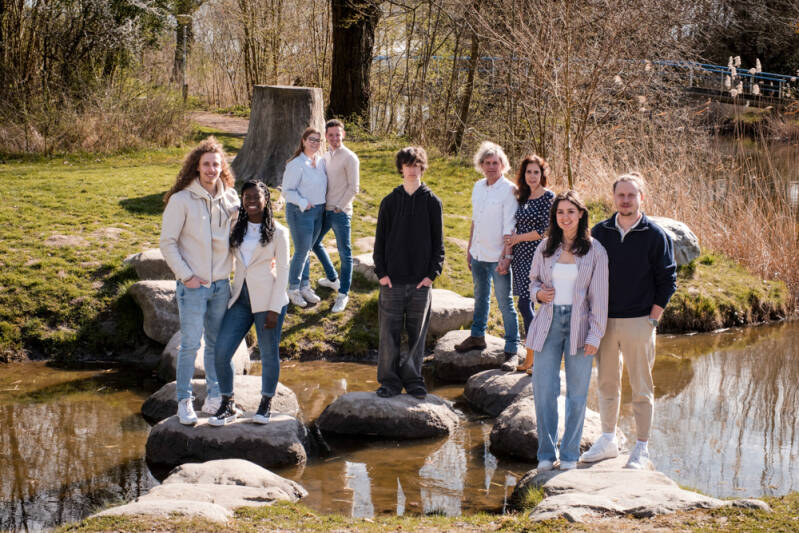 Oppassen dat de familie niet in het water kukkeld