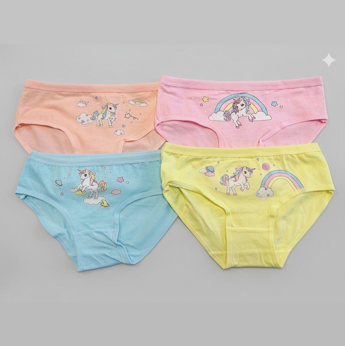 Set 4 Slip Bambina "Magici Unicorni"