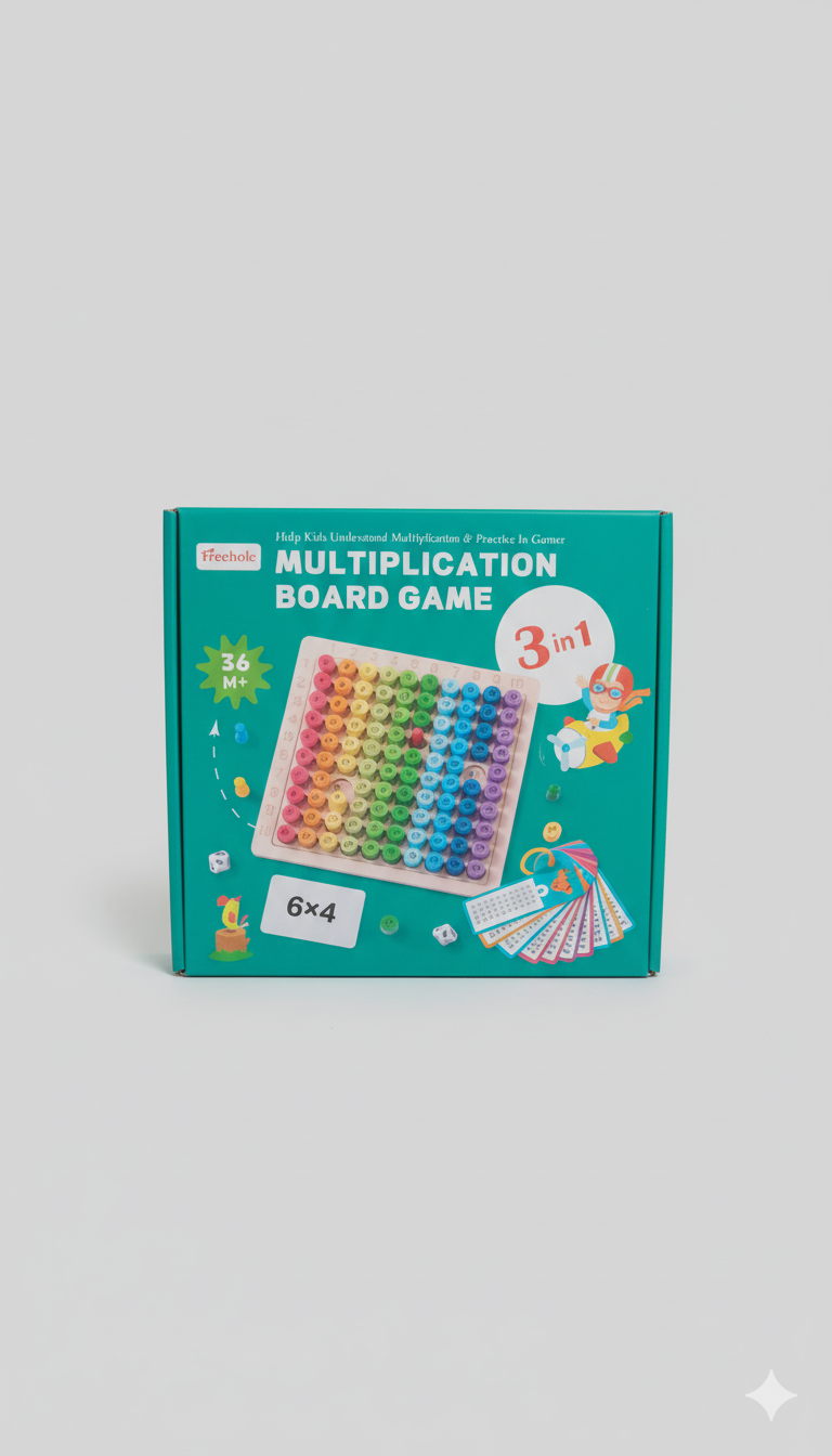 Multiplication Board Game 3 in 1
