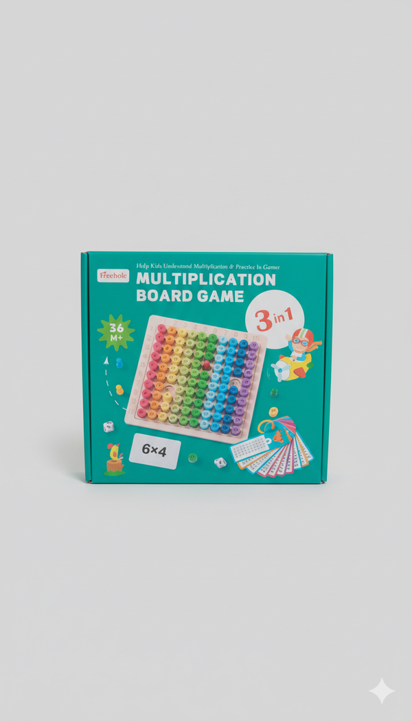 Multiplication Board Game 3 in 1