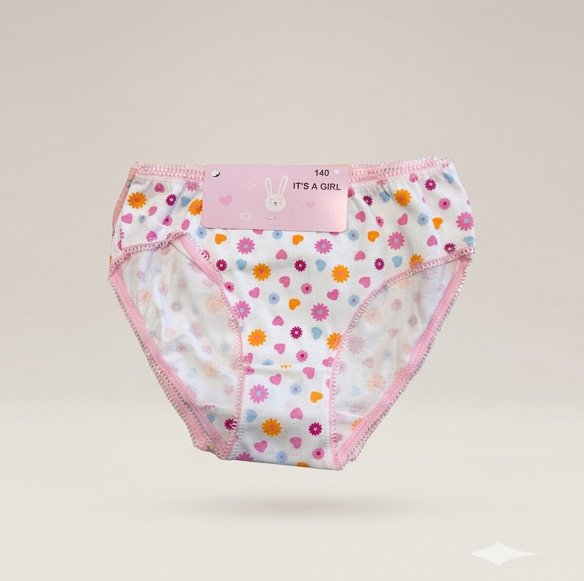 Slip Bambina "Flower & Hearts"
