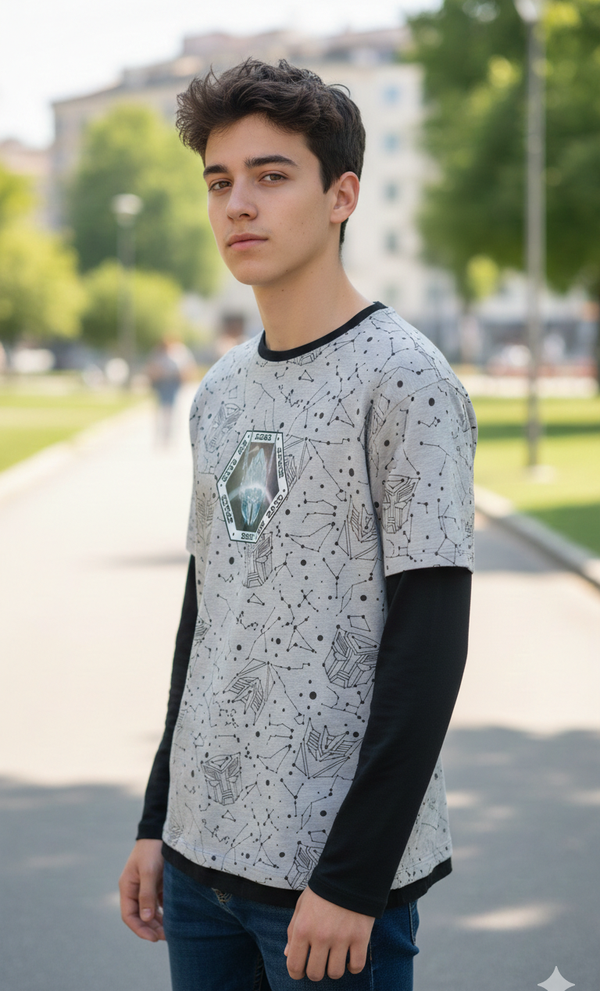 T-Shirt Layered "Cosmic Tech"