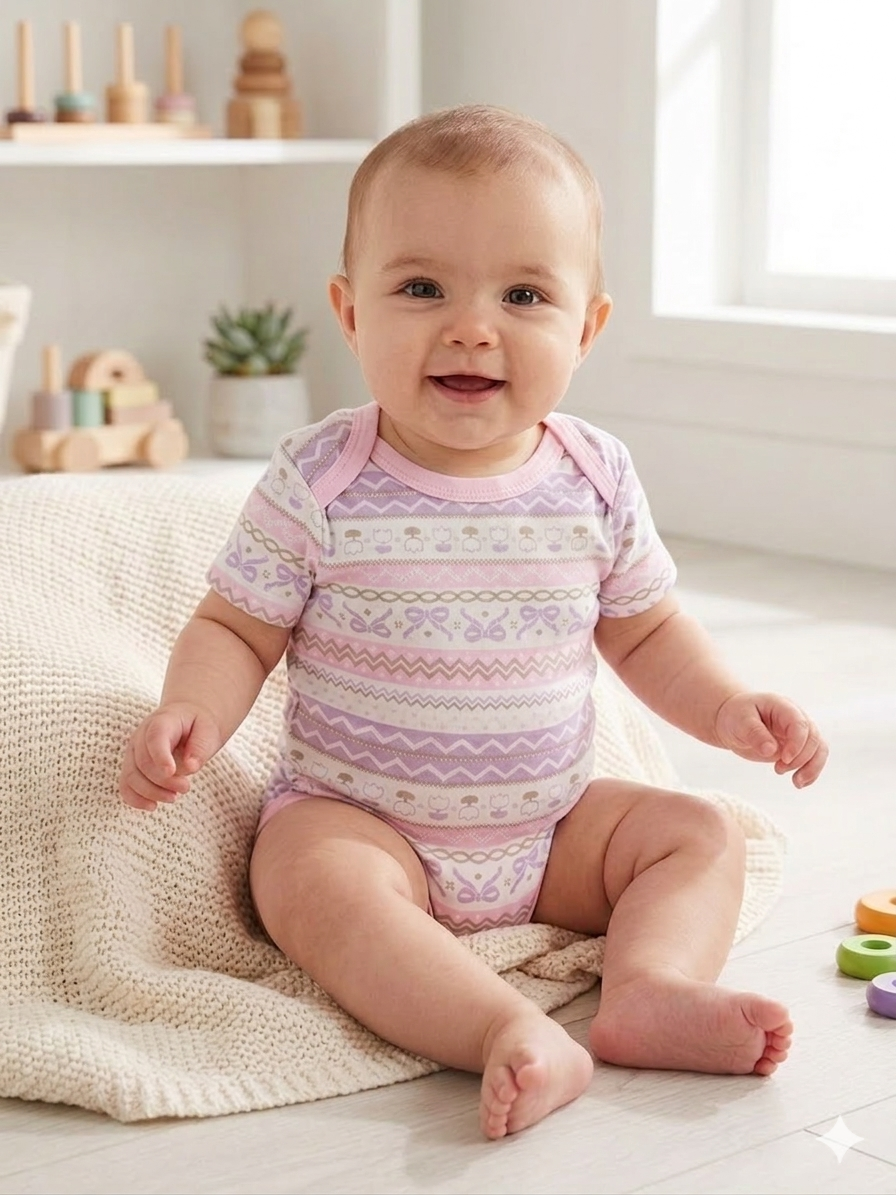 Body Neonato a Maniche Corte