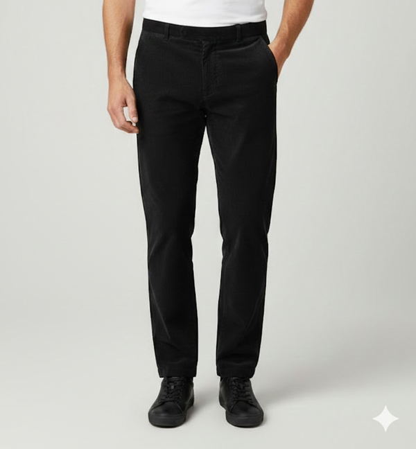 Pantalone Sartoriale in Velluto a Costine Micro