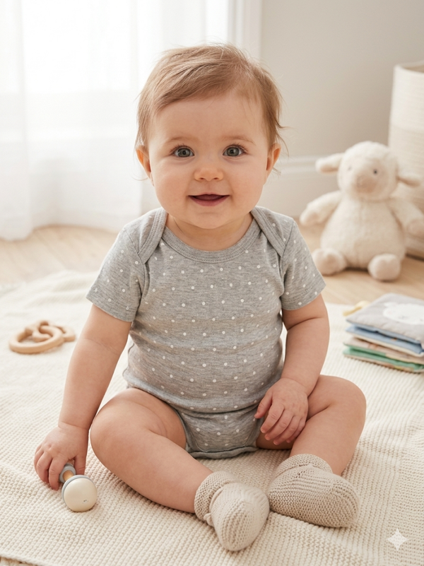 Body Neonato a Maniche Corte