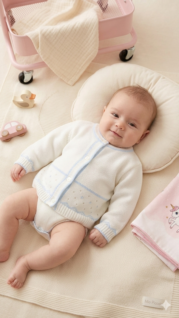 Cardigan Neonato in Maglia