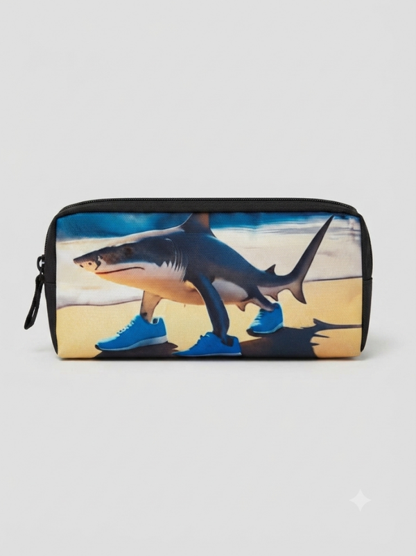 Astuccio Portaoggetti - Shark on the Beach