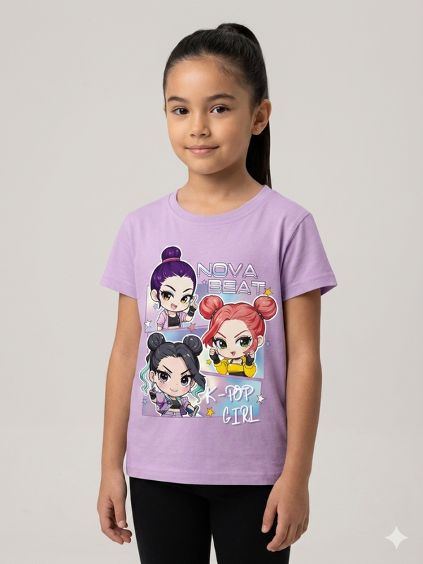T-shirt K-Pop Girl
