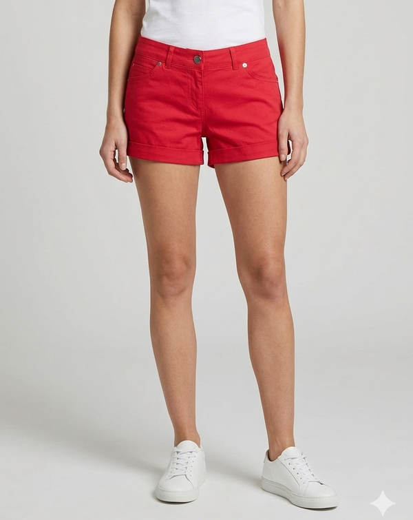 Shorts Chino Red Cherry