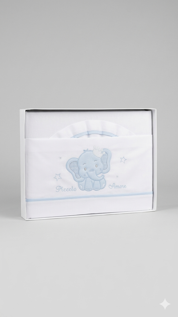 Set Completo Culla e Carrozzina "Tenero Elefantino"