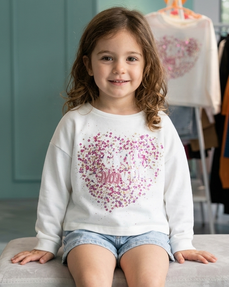 Maglia Desigual "Sparkle Heart"