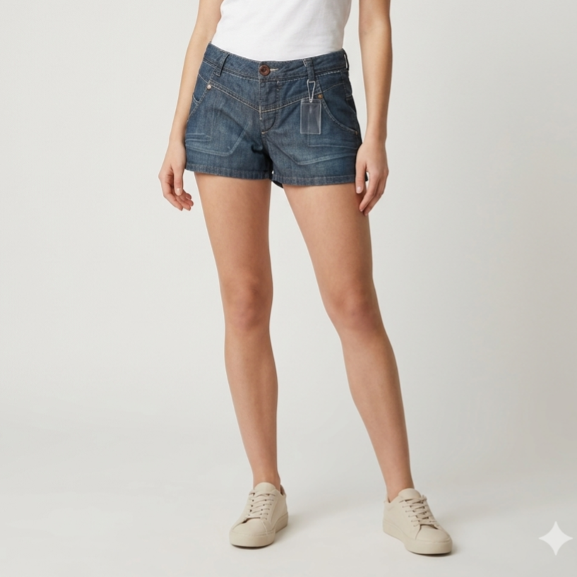 Shorts in Denim Grey