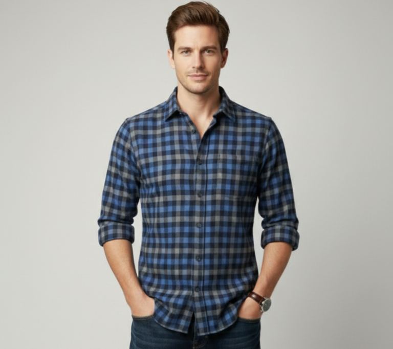 Camicia in Flanella a Quadri