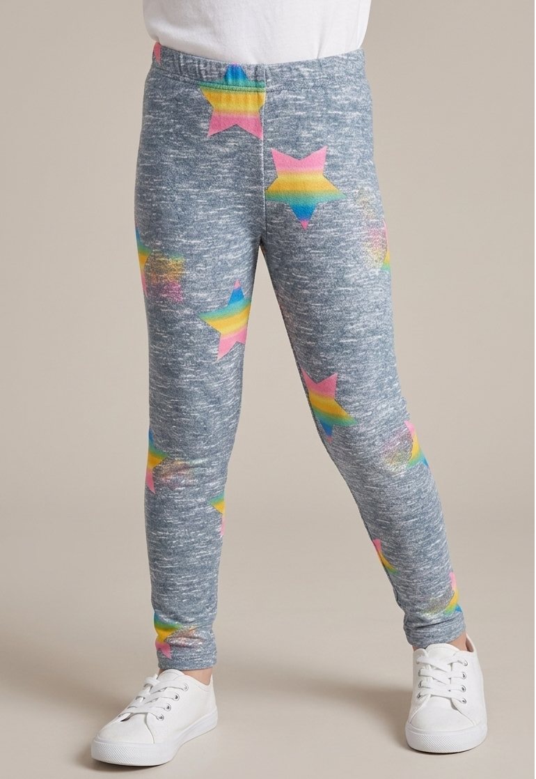 Leggings Stampa Stelle Multicolor