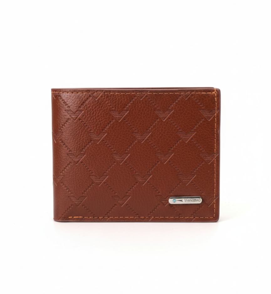 Portafoglio Slim con Texture Geometrica