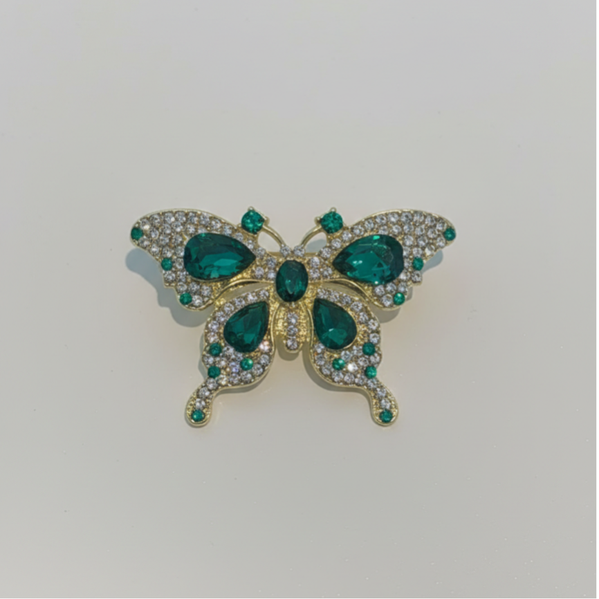 Spilla Bijoux "Farfalla Smeraldo"