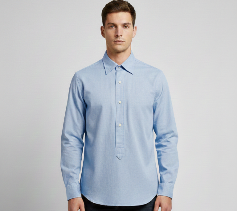 Camicia "Popover" in Cotone Oxford
