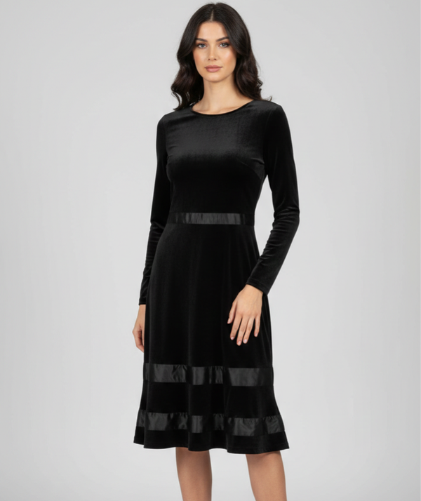 Abito in Velluto nero