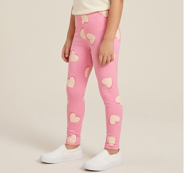 Leggings Rosa a Cuori