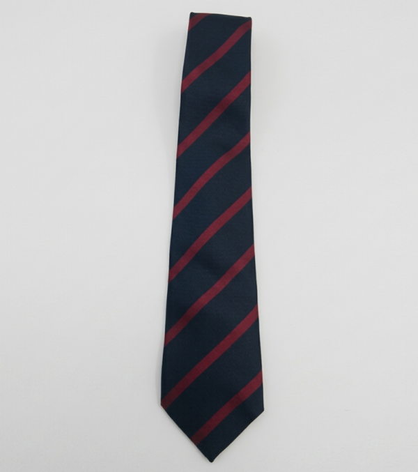 Cravatta Regimental Classica Micley – Blu Navy e Rosso Amaranto