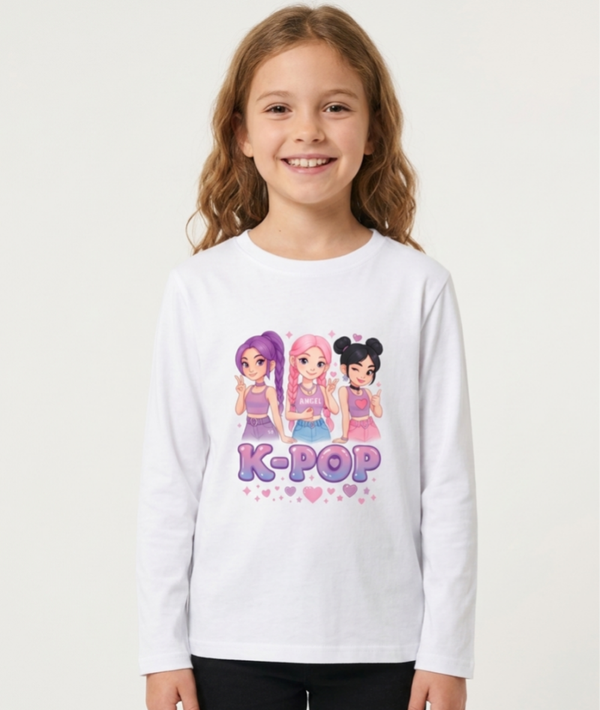 Maglia a Maniche Lunghe "K-Pop Stars"