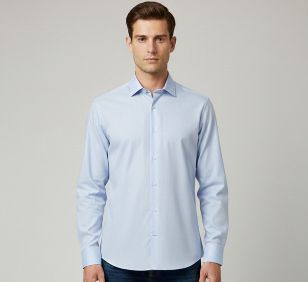 Camicia Formal-Chic in Armatura a Rilievo