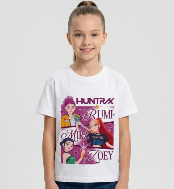 T-Shirt  bianca "Huntrix"