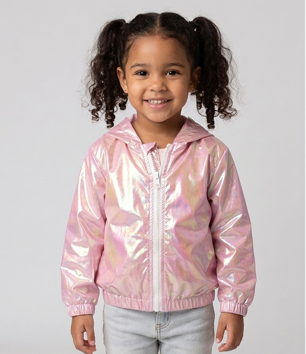 Giacca Antivento Iridescente "Glow Pink"