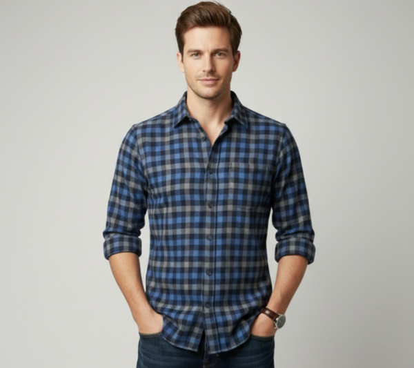 Camicia in Flanella a Quadri