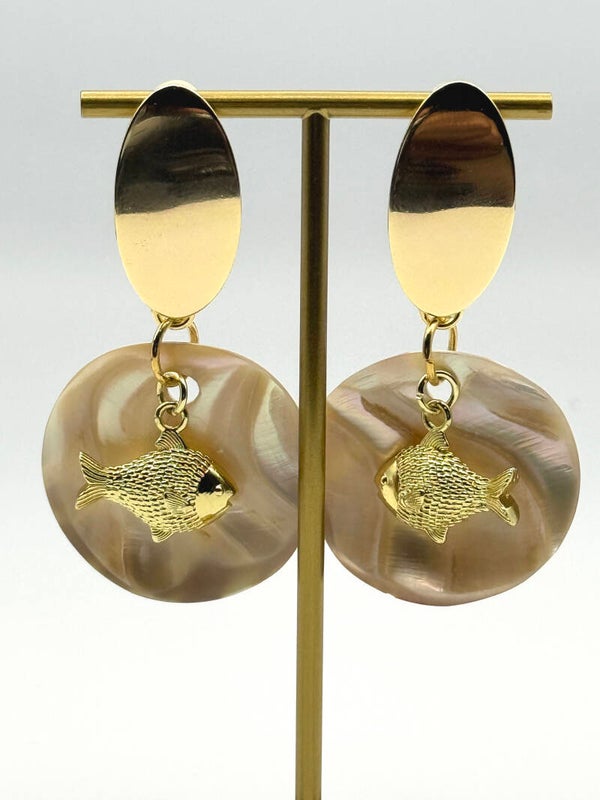 Gold filled fish - shell