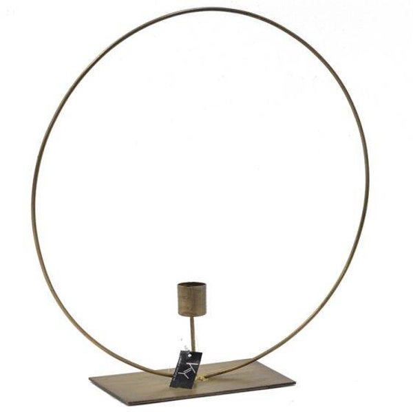 70% korting, Cirkel kandelaar, goud