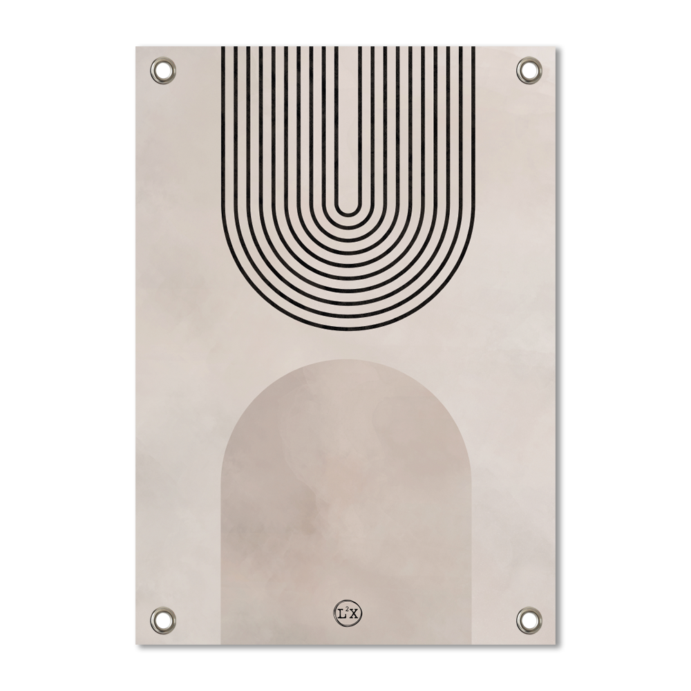 -50% korting, Tuinposter, Japandi, Abstract, 42-59cm