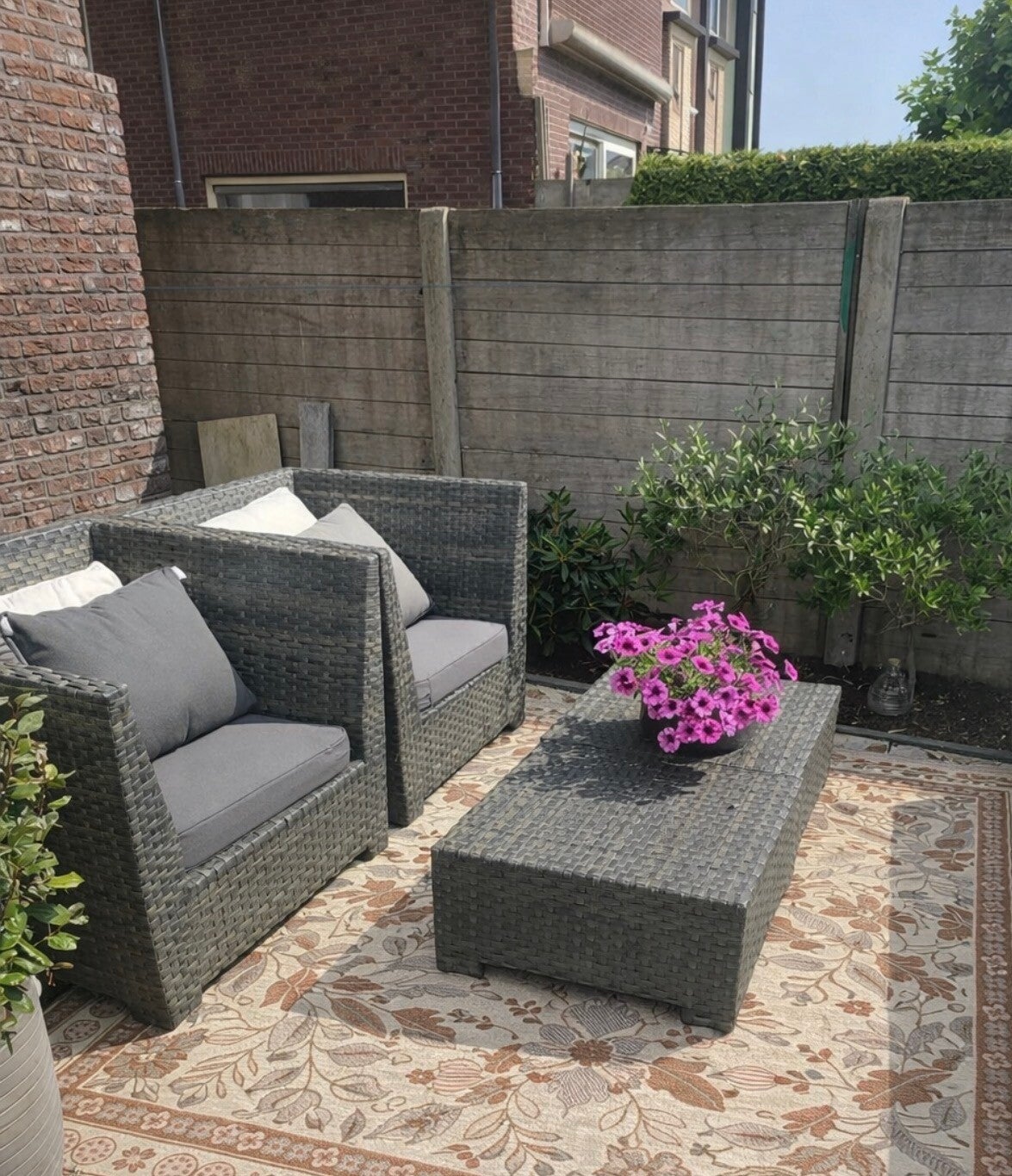 Pet buitenkleed, Roze, Bloem