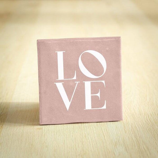 -70%, Tegeltje - LOVE | Roze | 10x10cm