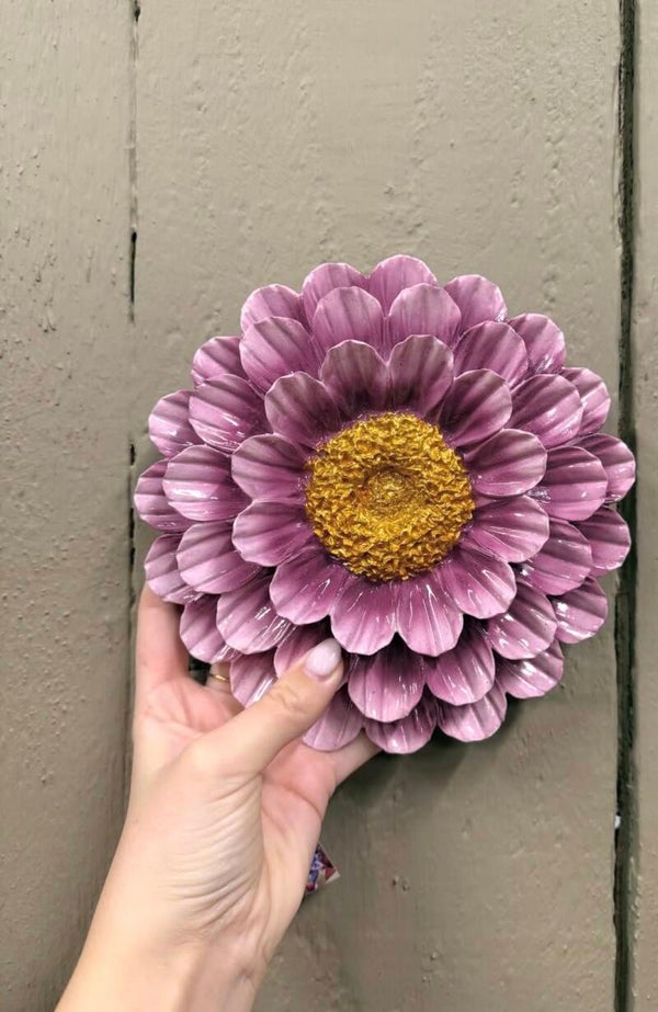Wanddecoratie Bloem, Paars