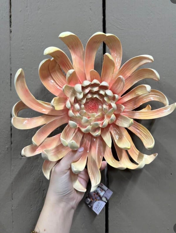 Wanddecoratie Bloem, Peach