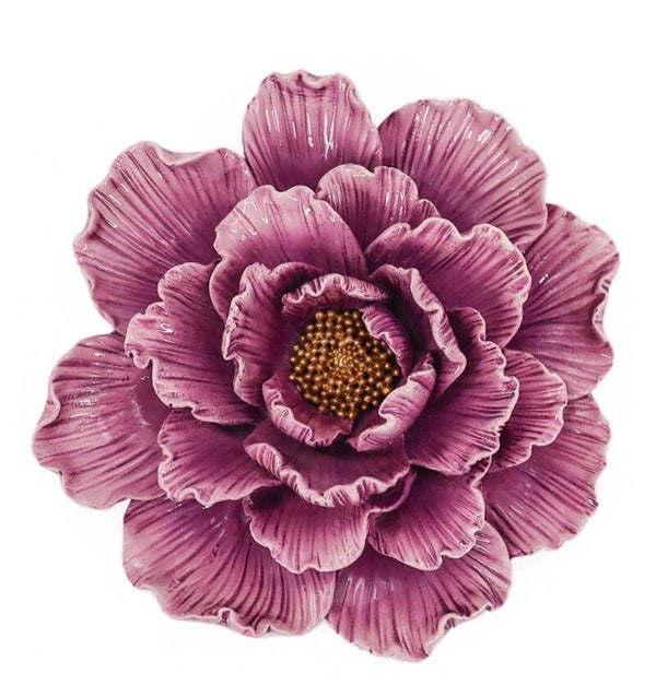 Wanddecoratie Bloem, Paars